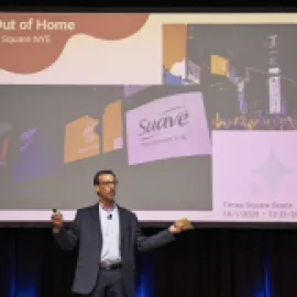 Photo of Gary Musich on stage at Visit Atlantic City Annual Meeting.