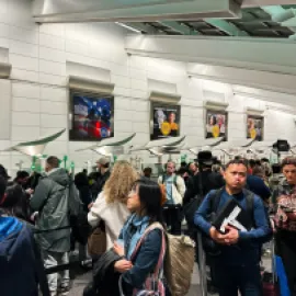airport security line