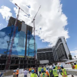 Hard Rock Las Vegas Hotel & Casino under construction.