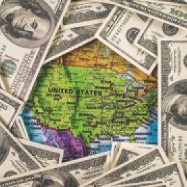 money around map