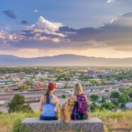 Overlooking downtown Missoula
