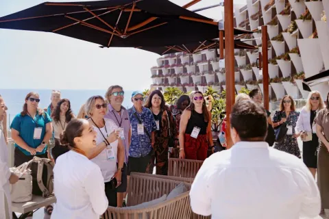 Meetings Today LIVE! Corporate/Incentive planners attend a site tour and lunch at Grand Velas Los Cabos Resort.