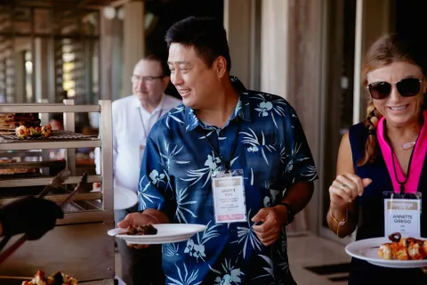 Meetings Today LIVE! Corporate Incentive planners gathered at Velas 10 for lunch, offering fresh seafood, high-quality steaks and views of the Sea of Cortez.