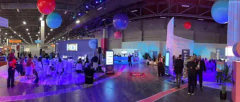 At one end of the show floor was the education district, with various breakout spaces offering dozens of learning sessions.