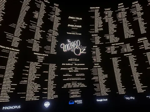 Wizard of Oz credits. 