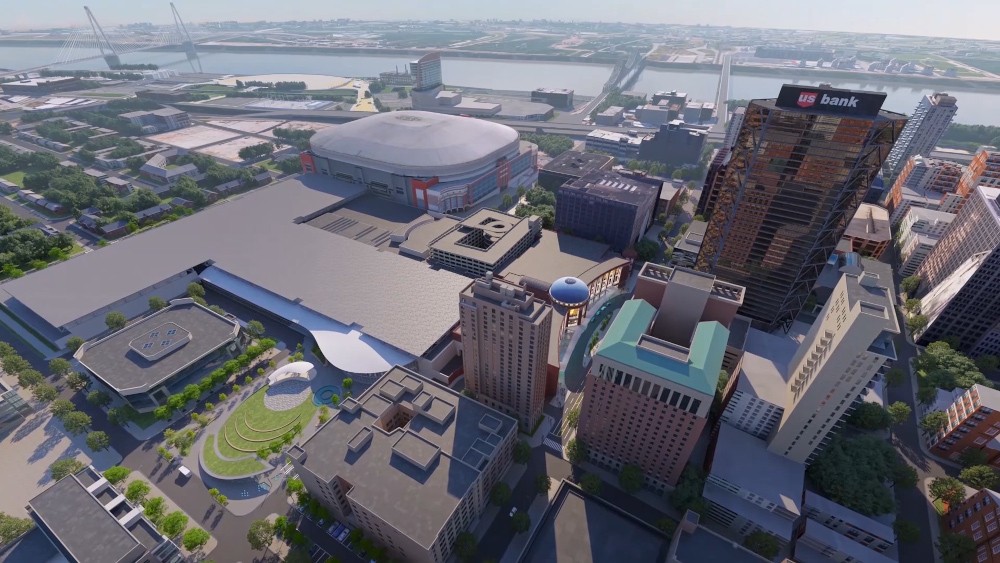 Rendering of expansion of America's Center Convention Complex