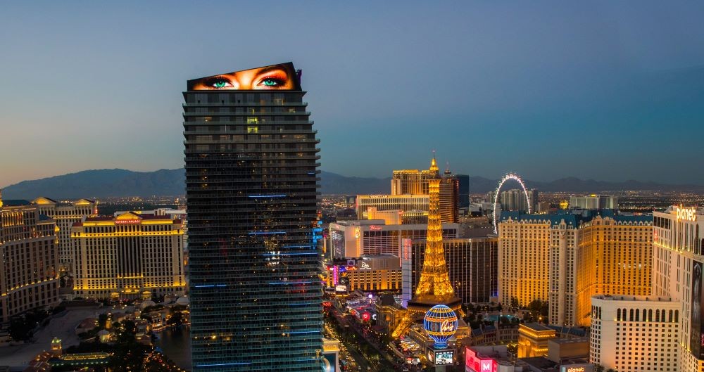 Exterior of The Cosmopolitan of Las Vegas and The Strip