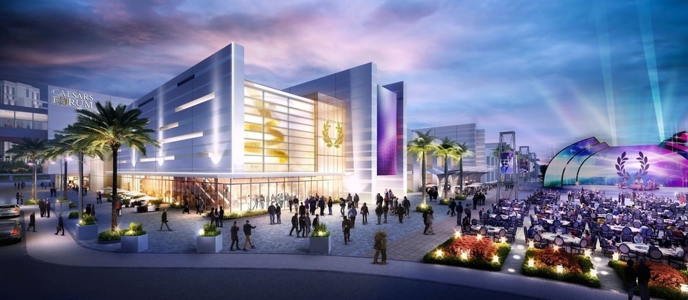 CAESARS FORUM exterior rendering