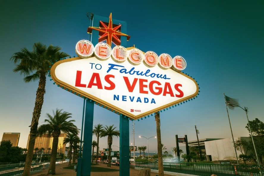 The Welcome to Fabulous Las Vegas sign. 