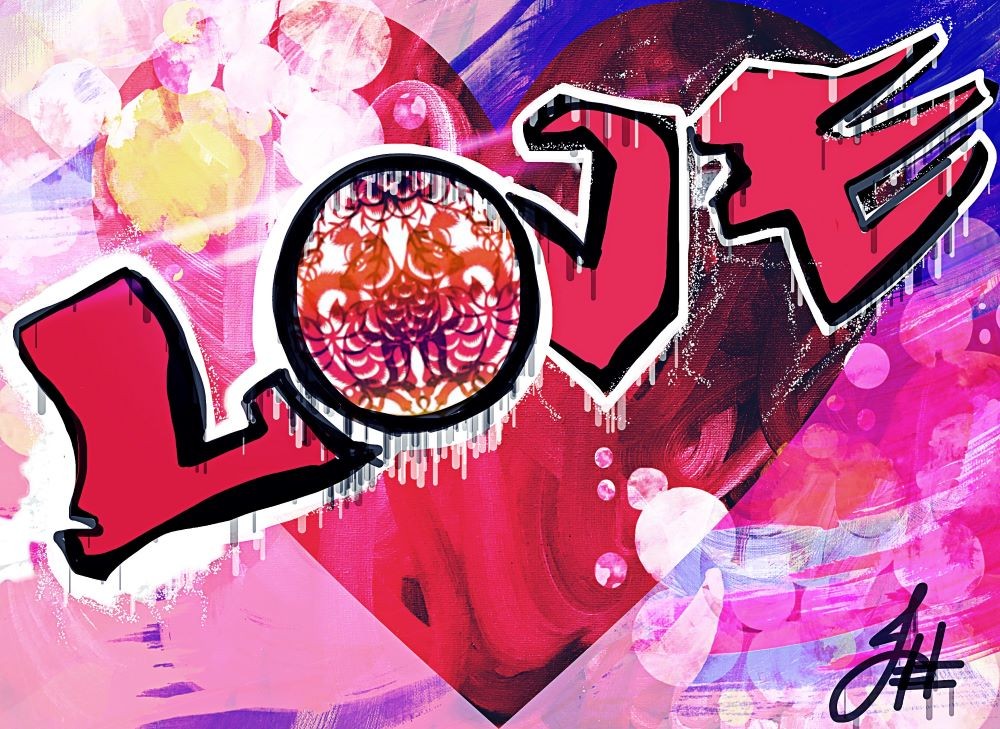 Custom Graffiti Name JPEG Art Pink Digital Art Prints 