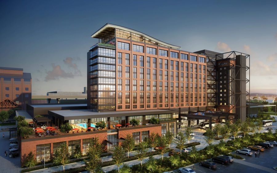 Wind Creek Bethlehem exterior rendering.