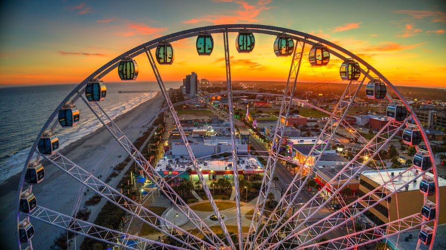 Myrtle Beach SkyWheel at sunset.