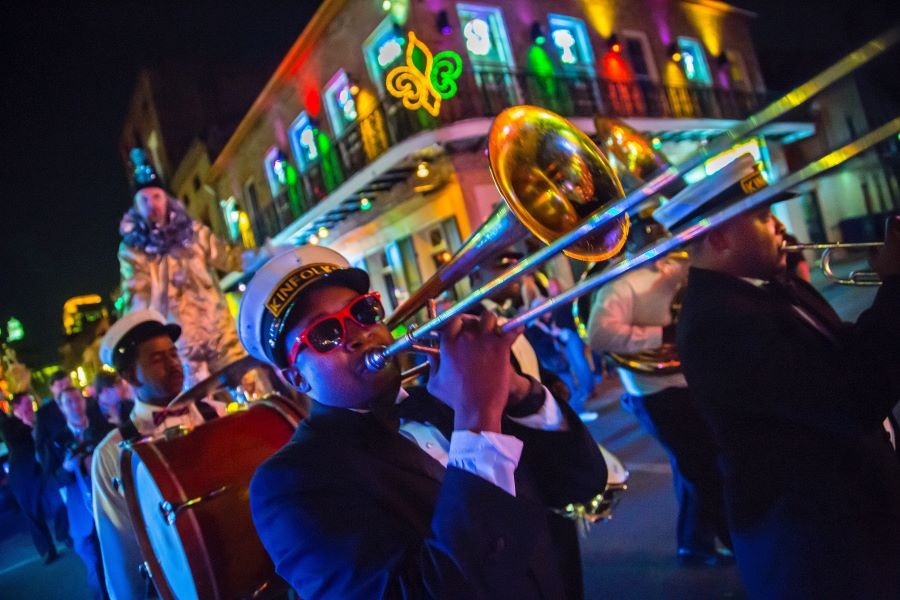 New Orleans brass band.