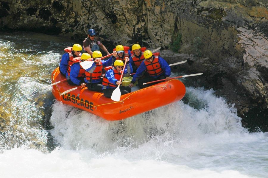 Rafting near Boise, Idaho.