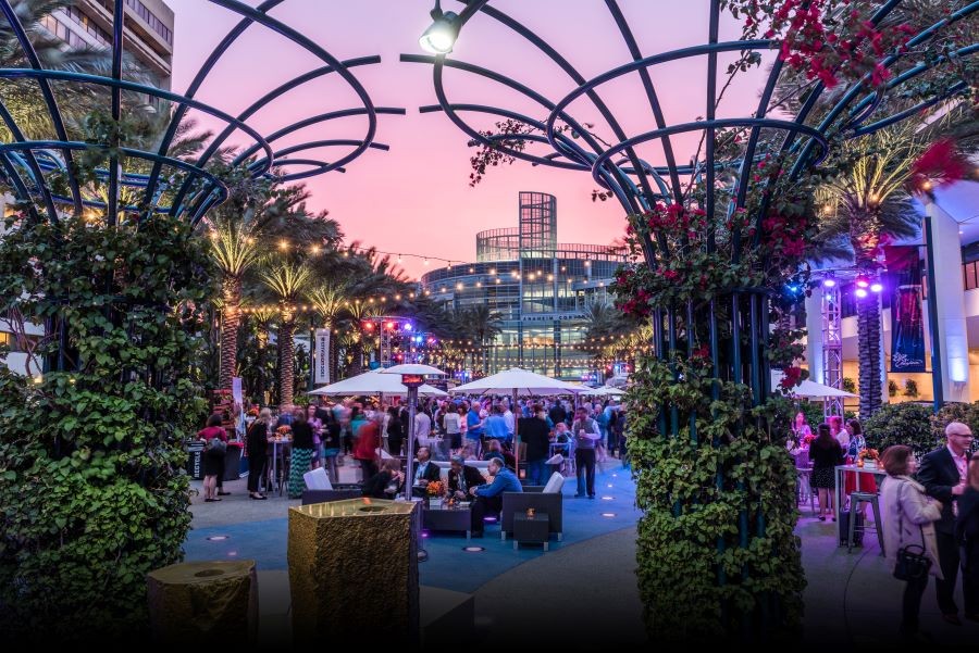 Anaheim's Grand Plaza events area.