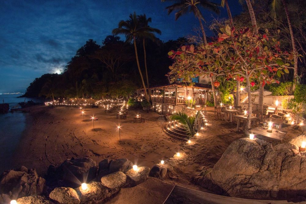 Rhythm of the Night setup at Las Caletas, Puerto Vallarta