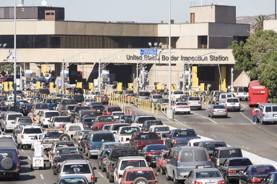 U.S.-Mexico border crossing.