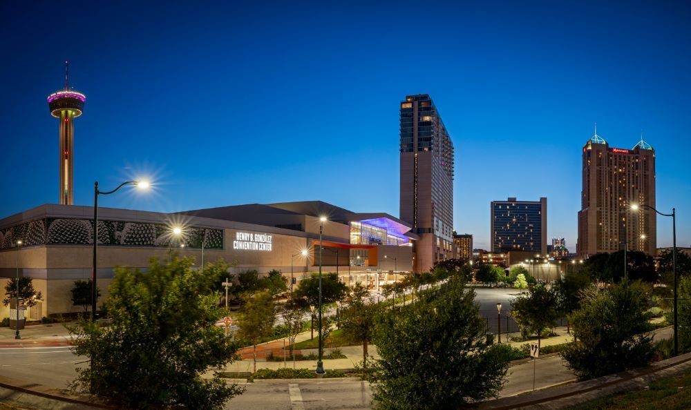 Convention center view in San Antonio