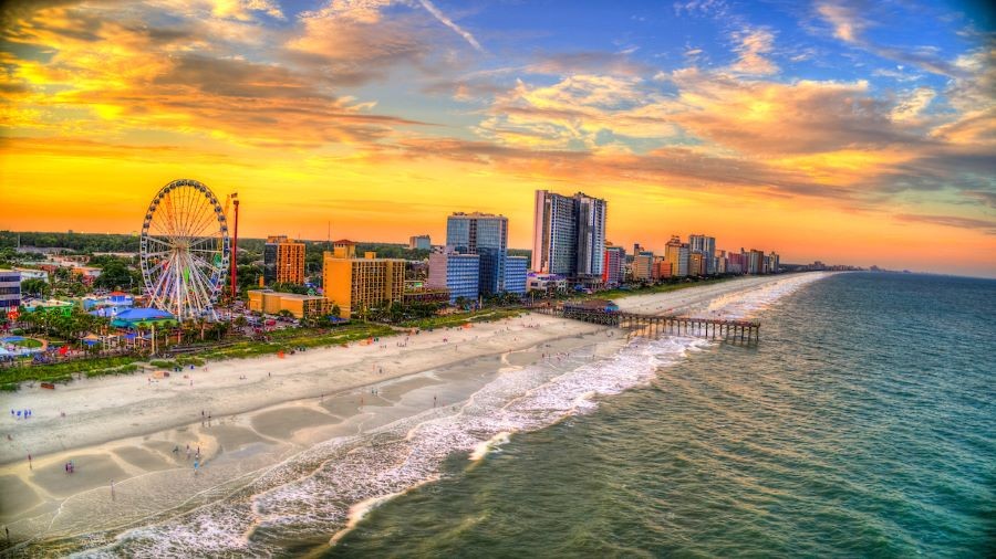 Myrtle Beach Boardwalk and Promenade.