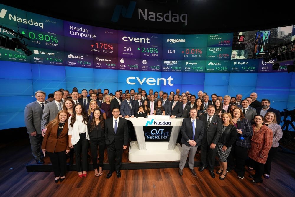 Cvent at Nasdaq launch.