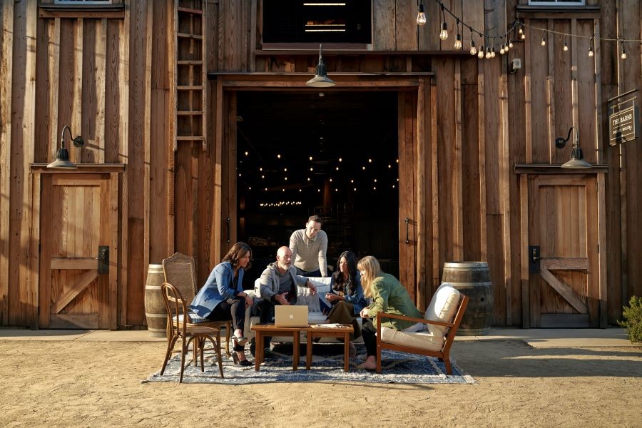 Cooper Molera Adobe meetings barn.