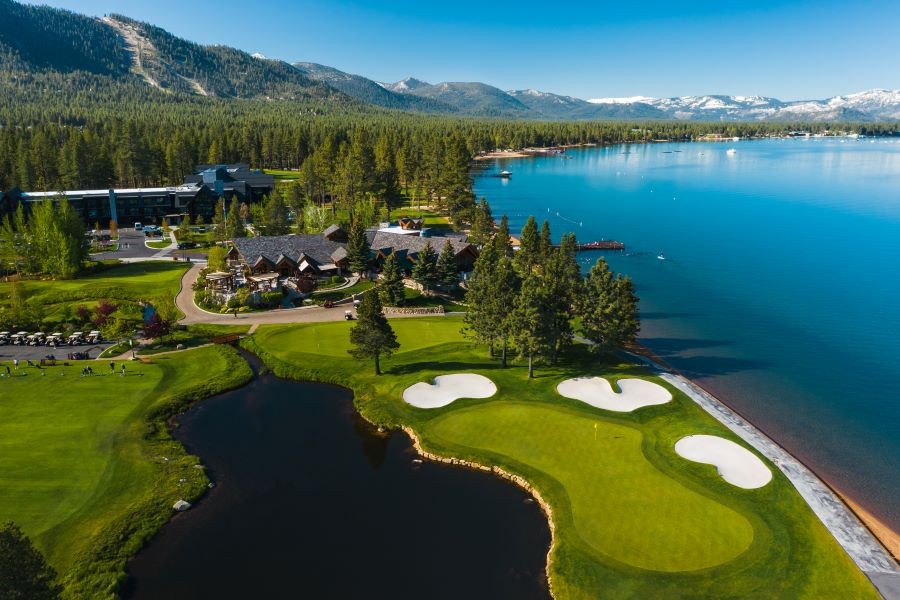 Edgewood Tahoe aerial view.