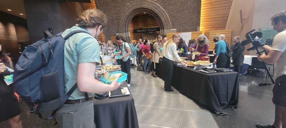 ReFED conference buffet line.