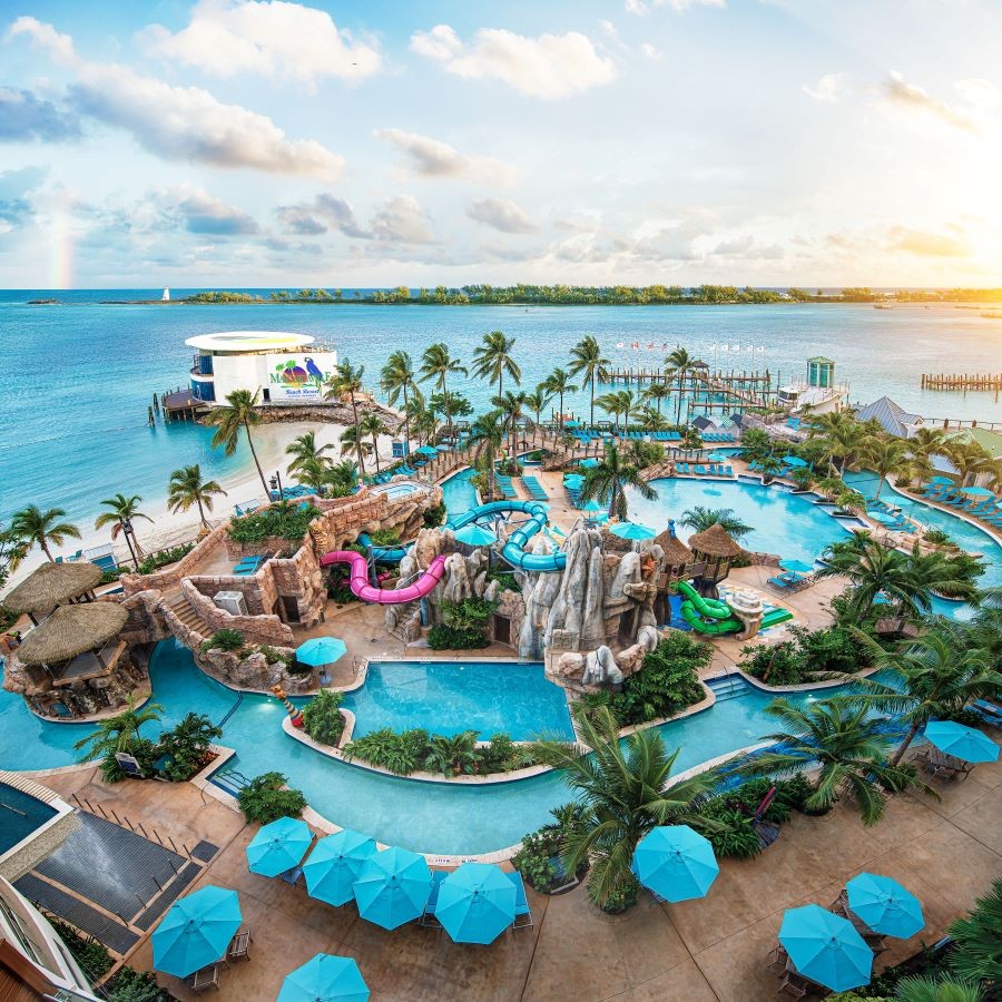 Margaritaville Beach Resort Nassau waterpark.