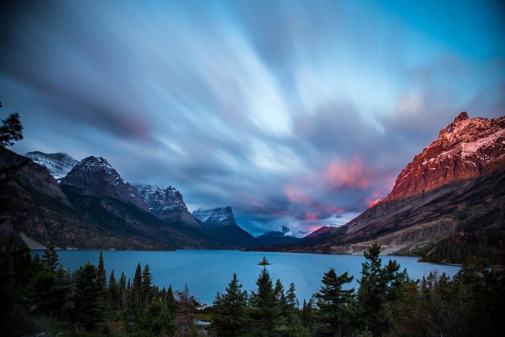 Saint Mary Lake, Glacier Country, Montana.