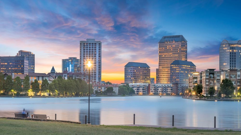 Sunset over Las Colinas.