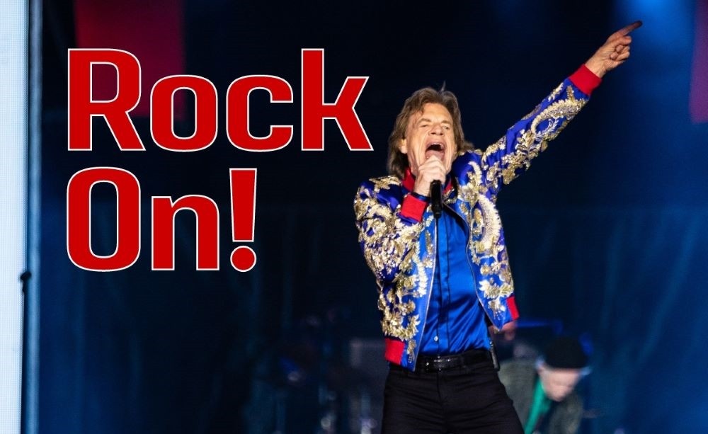 Mick Jagger of The Rolling Stones Performs in Las Vegas at Allegiant Stadium. 