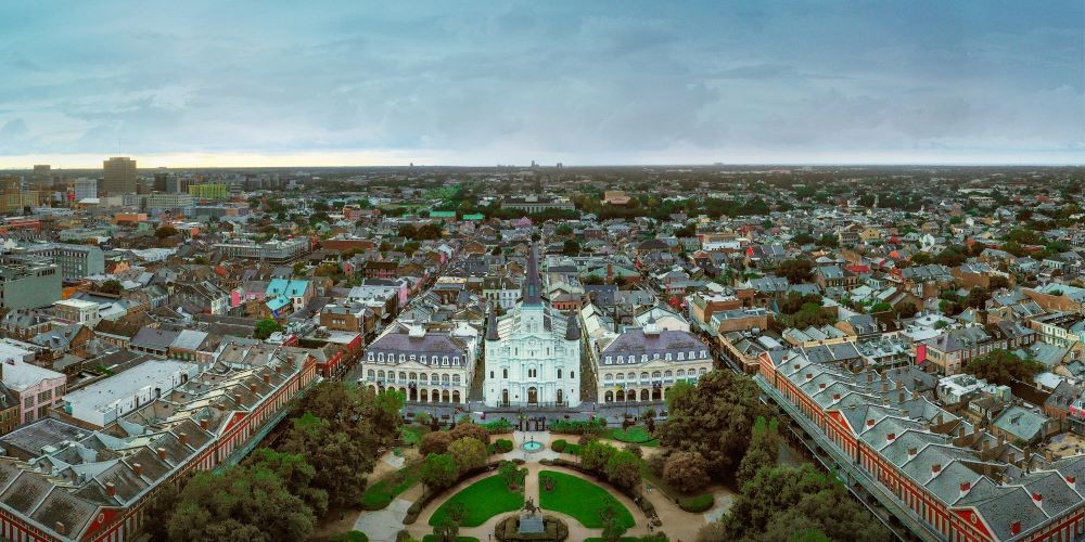 New Orleans aerial view