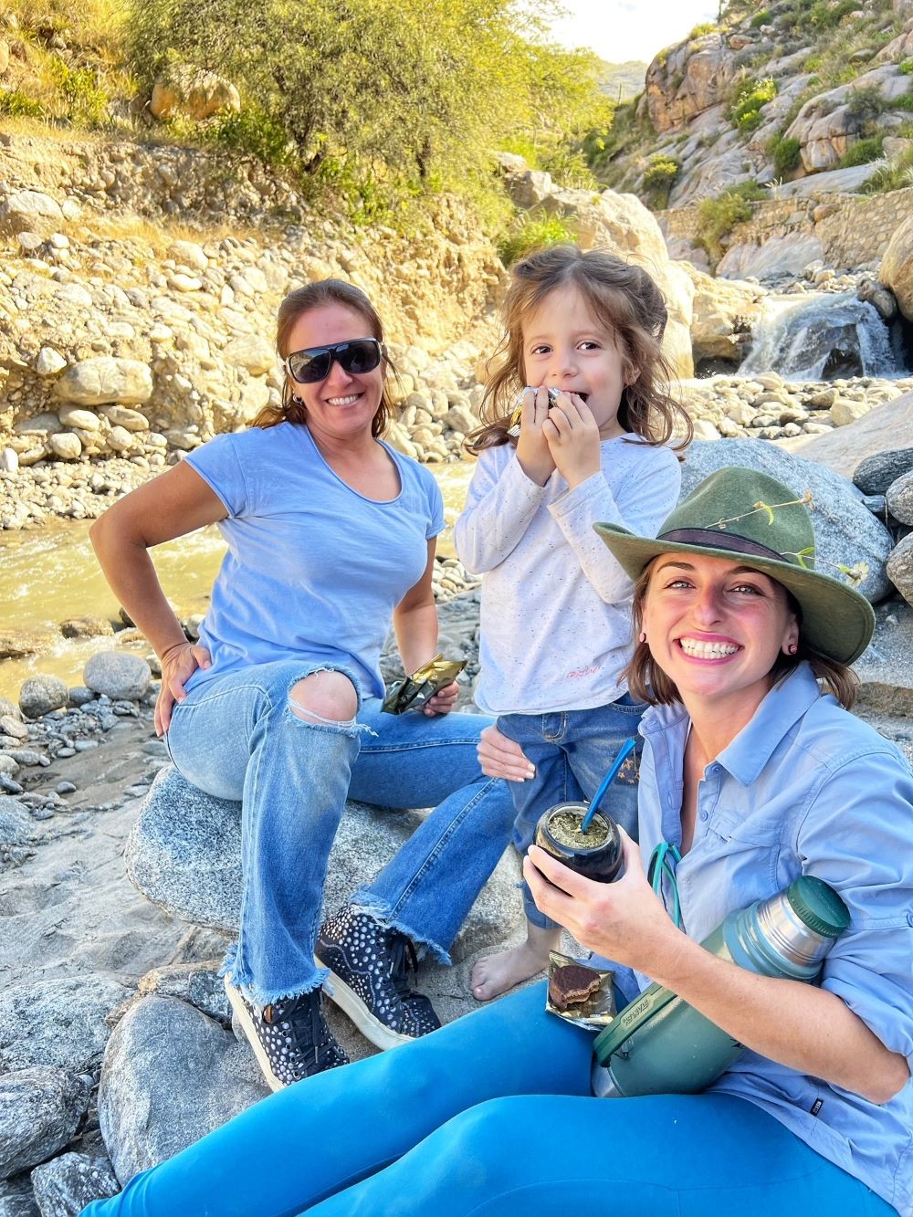 Enjoying mate tea & alfajores cookies with friends Picu & Valeria in Northern Argentina – a sweet & simple tradition that can easily be woven into event experiences