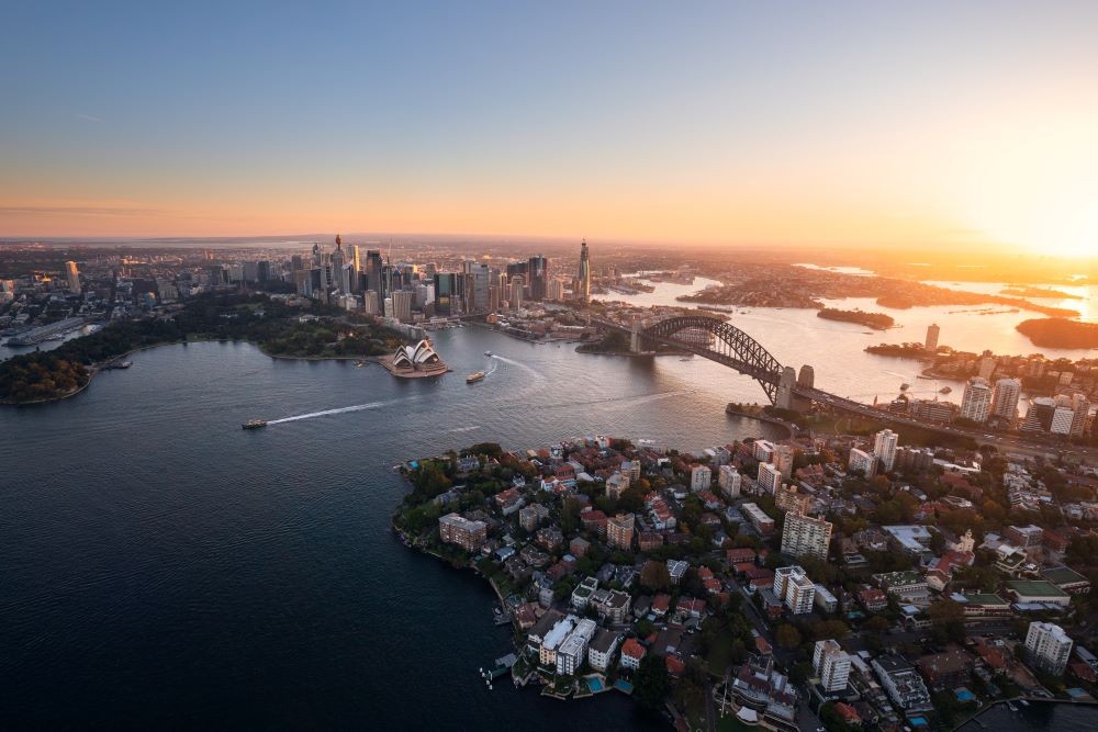 Sydney aerial shot