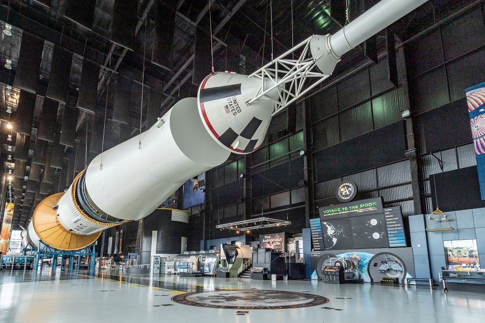 Saturn Five rocket. Davidson Center for Space Exploration, Huntsville, Alabama.
