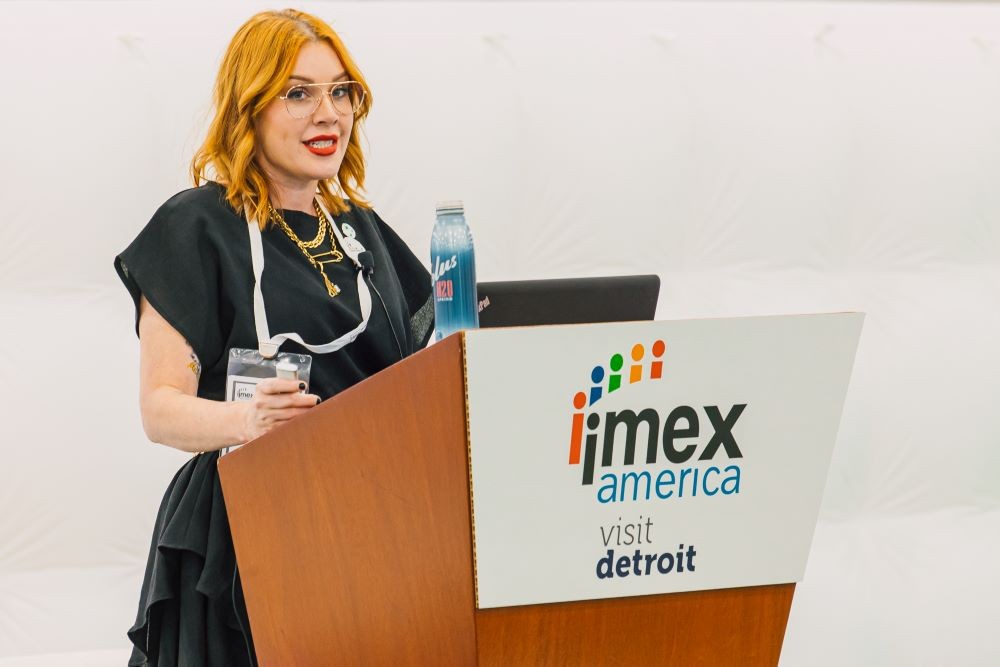 Megan Henshall at IMEX America
