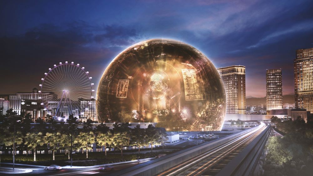 MSG Sphere rendering 