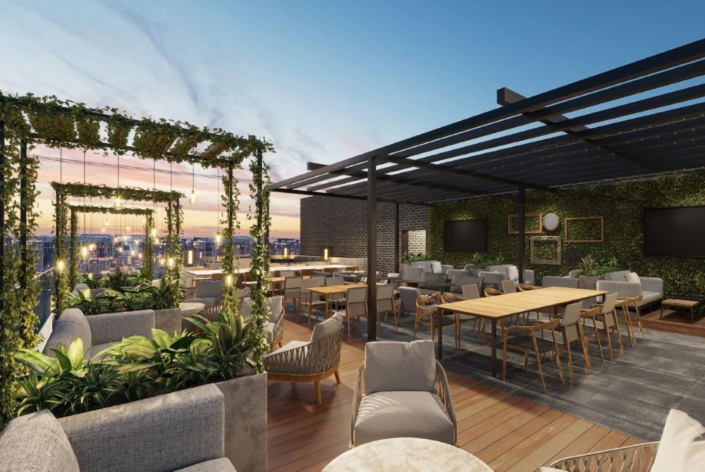 Washington Marriott Capitol Hill Rooftop Rendering