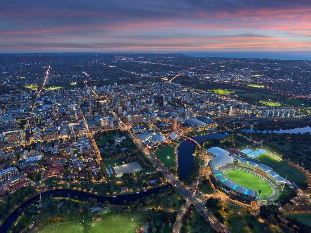 Adelaide aerial shot