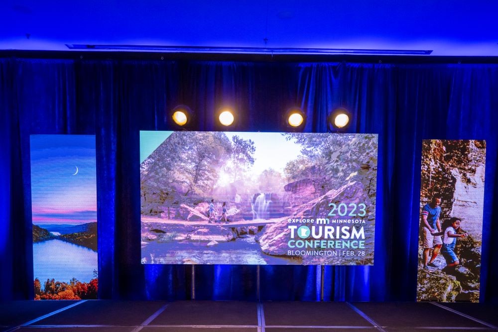Explore Minnesota Tourism Conference 2023 event stage