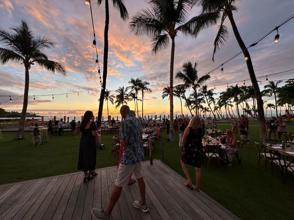 Dinner at Mauna Lani with Sunset