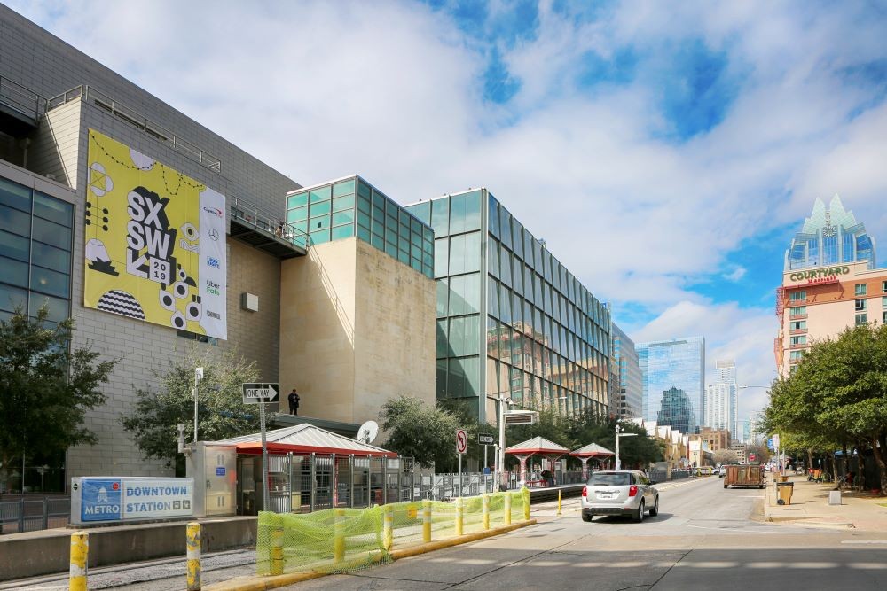 Photo of Austin Convention Center during SXSW.