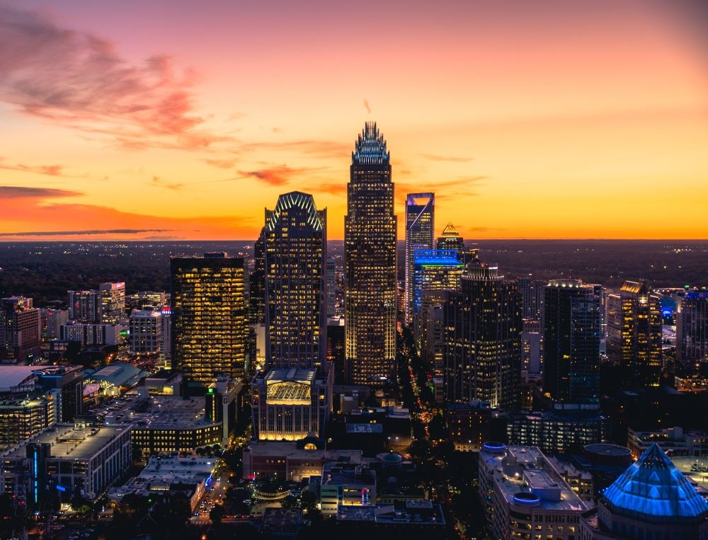 Charlotte Skyline. Credit: Charlotte Regional Visitors Authority