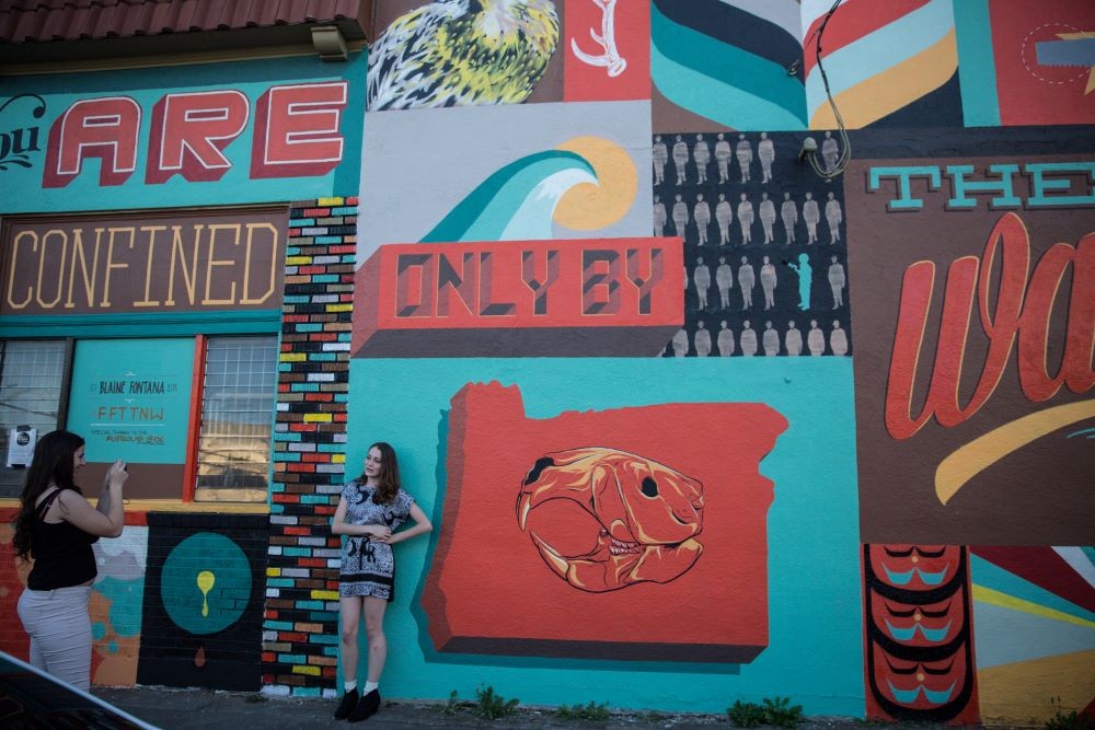 Photo of mural in Portland, Oregon's Alberta Arts District.