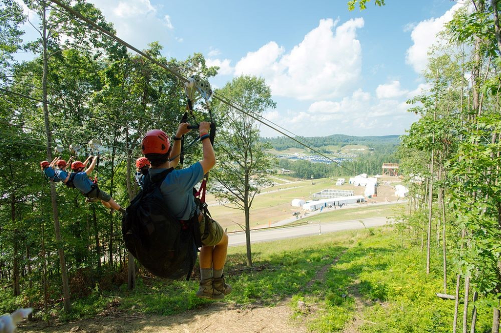 Photo of zipline at Summit Bechtel Reserve.