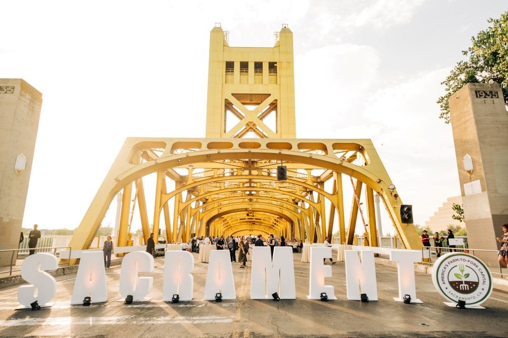 Event on Sacramento Tower Bridge