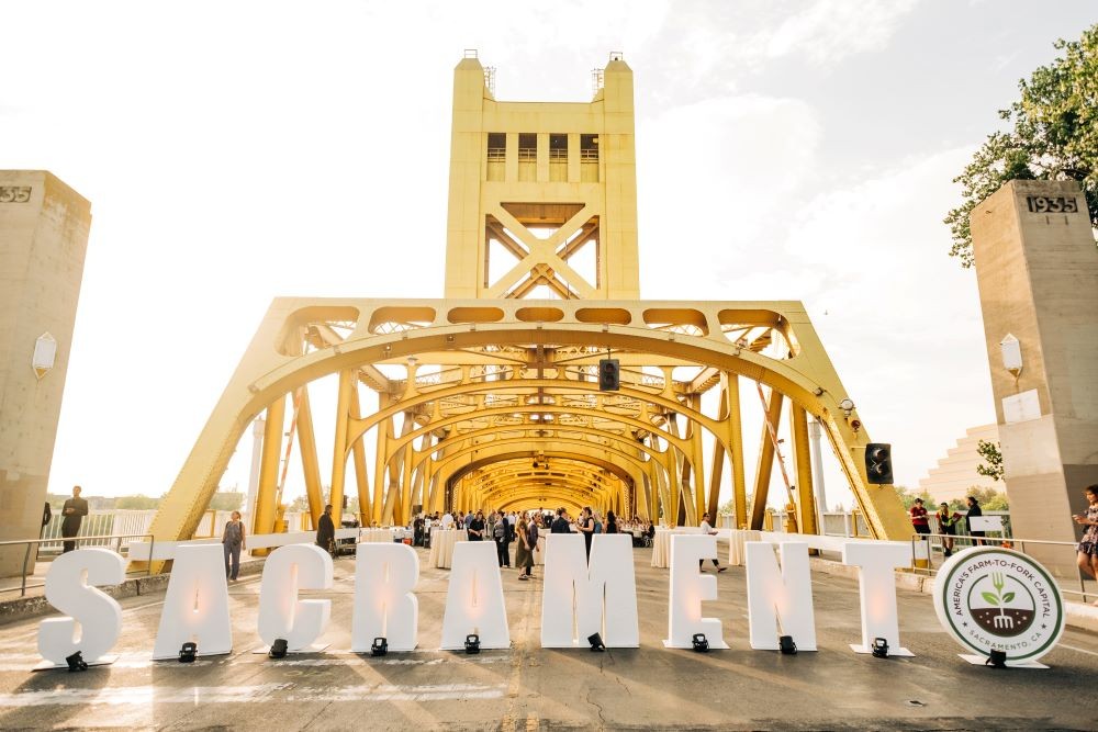 Event on Sacramento Tower Bridge