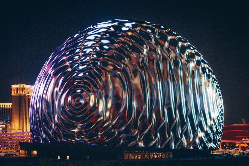 Las Vegas' Sphere Lights Up the City's Skyline for the First Time