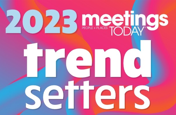 Graphic of 2023 Meetings Trendsetters logo.