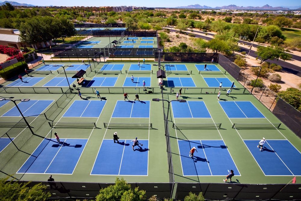 Pickleball courts at JW Marriott Phoenix Desert Ridge Resort & Spa